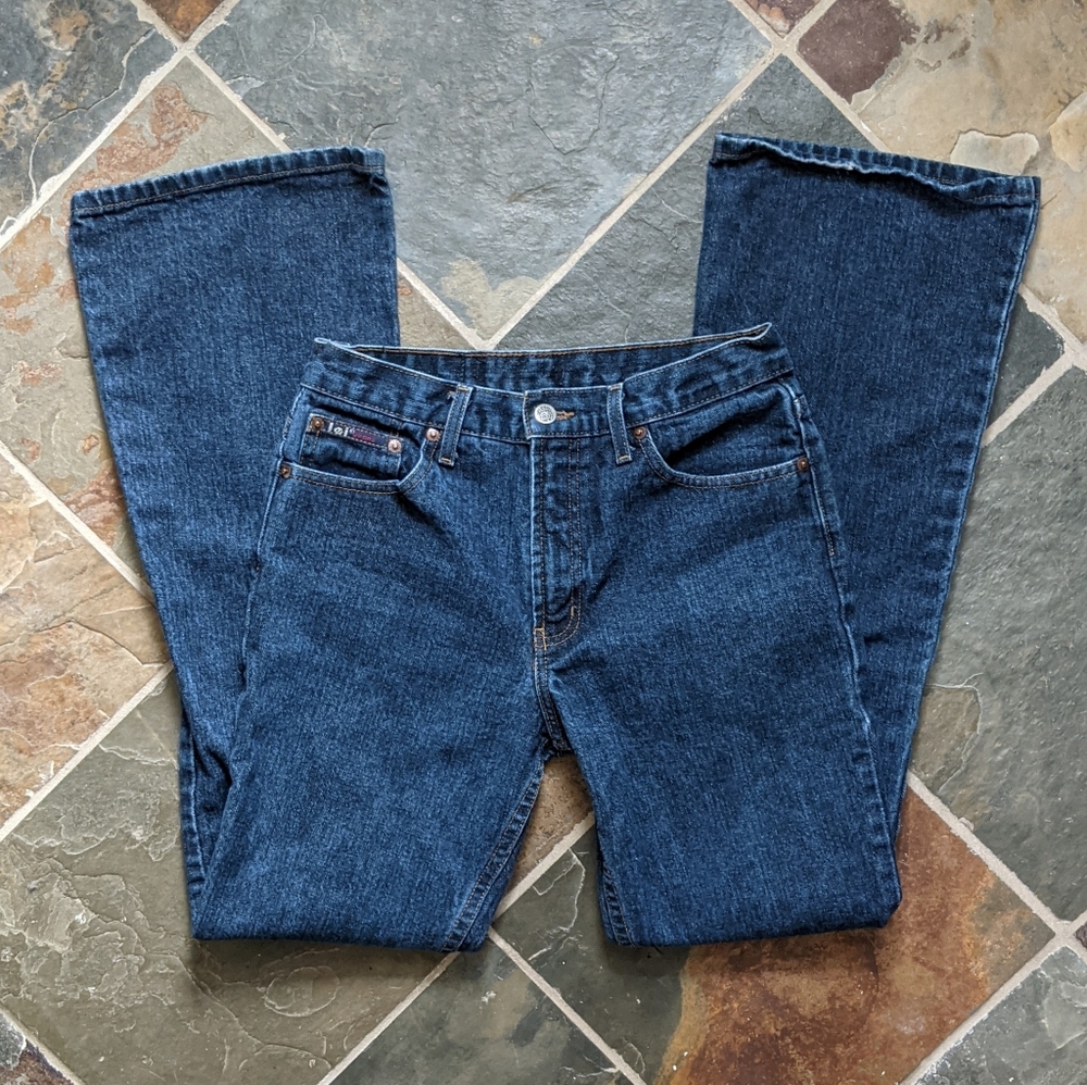 lei vintage y2k high rise boot cut jeans